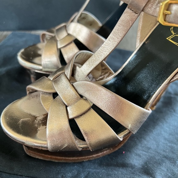 Saint Laurent Tribute Platform Sandals - Picture 13 of 17